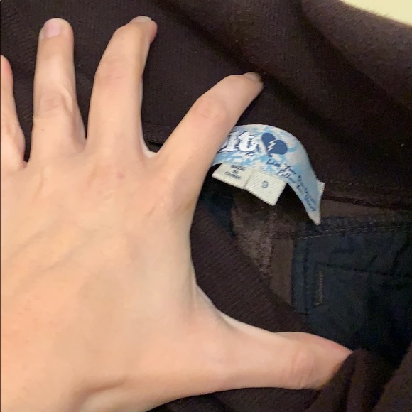 Flare elastic waist corduroy brown pants. - Picture 2 of 2